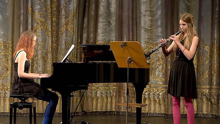 Johann Rieger (Oboe) und Imke Brehm