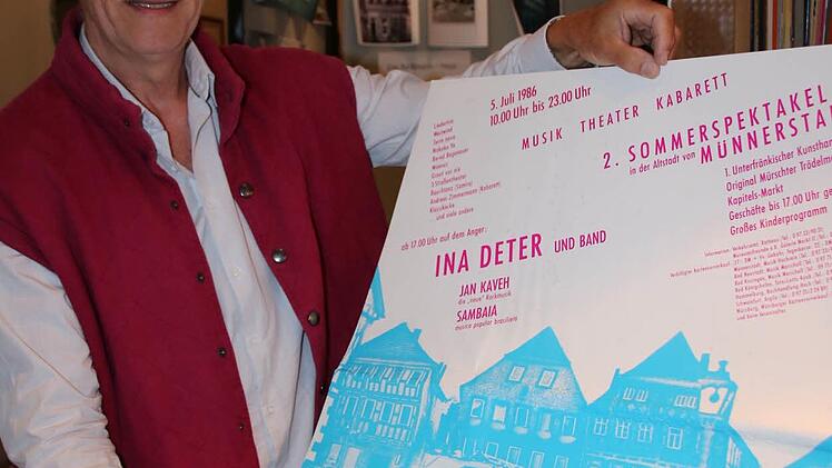 Hartmut Hessel hat das Plakat vom Sommerspektakel 1986 über die Zeit gerettet.