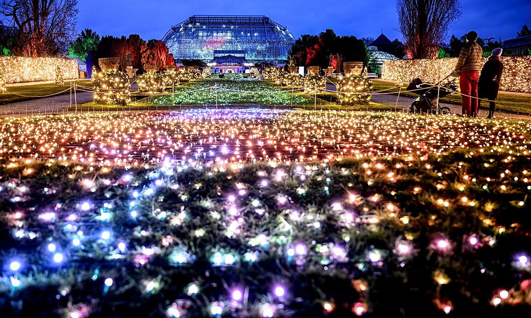Vor der Eröffnung des "Christmas Garden" in Berlin