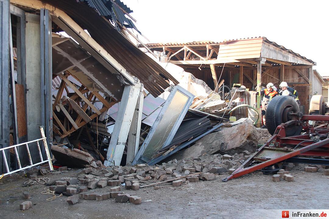 Explosion in Rinderzuchtbetrieb bei Herrieden