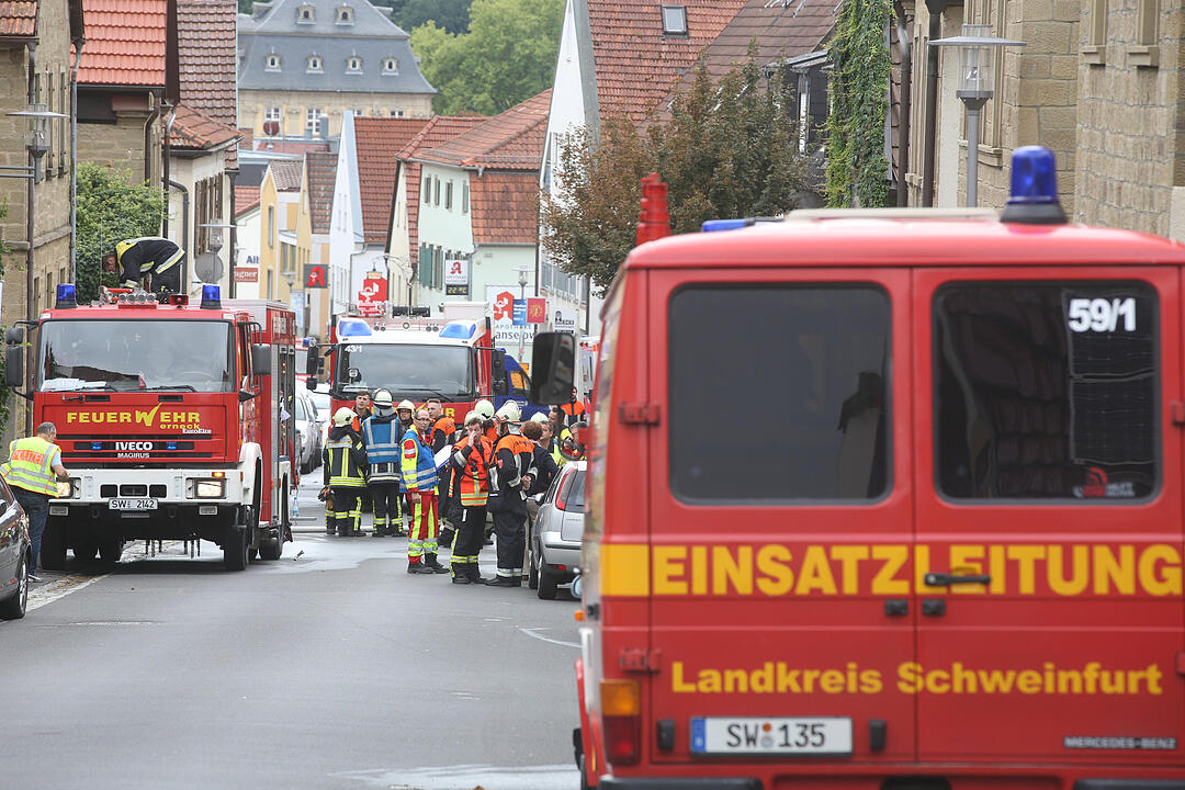 Brand im Kreis Schweinfurt vernichtet Scheune