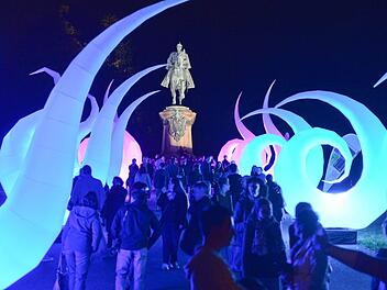 Coburg leuchtet bei der Museumsnacht 2014. Foto: Ronald Rinklef