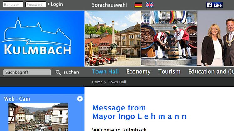 In englischer Sprache ist die Seite der Stadt durchaus schon heute zu lesen. Screenshot: Stephan Tiroch