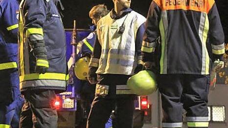 Viel zu tun hatte die Steinberger Feuerwehr nicht. Nach zwei Stunden des Wartens durften sie wieder abrücken.