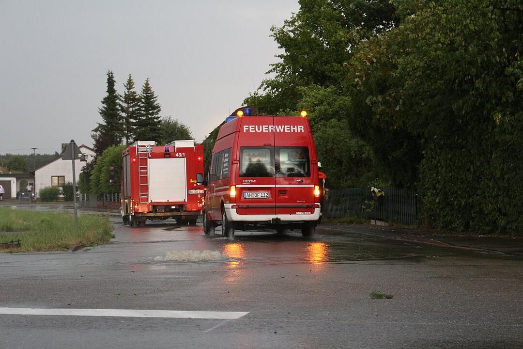 Unwetter zieht über Mittelfranken