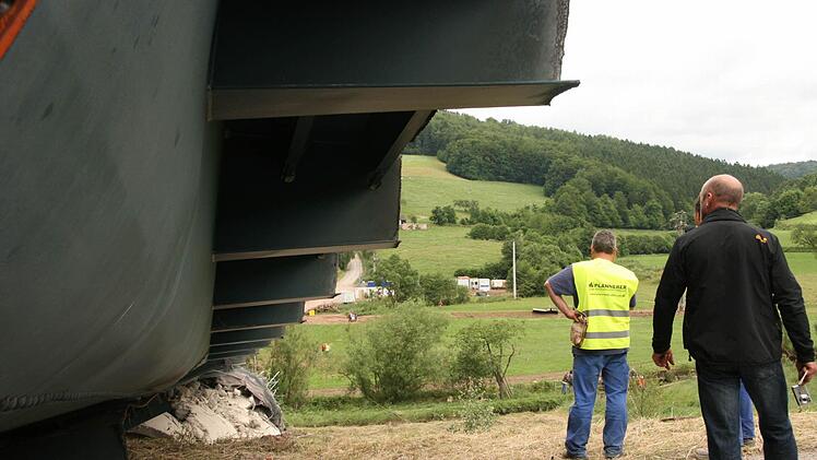 Nach der Sprengung