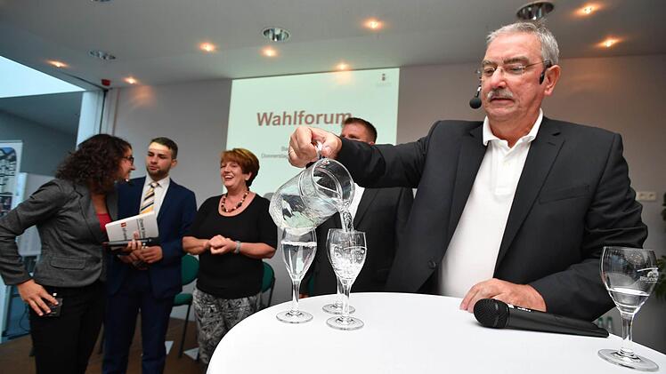 Wahlforum der Saale-Zeitung am 1. September 2016 in der Georgi-Halle, Bad Brückenau. Foto: Ronald Rinklef