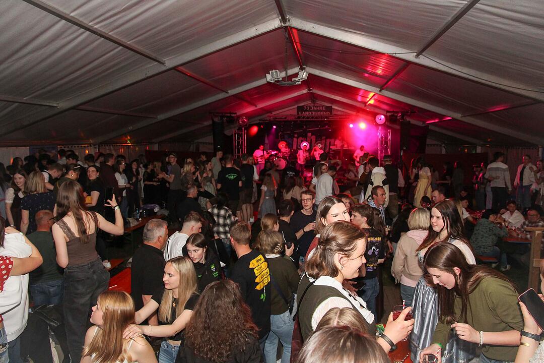Die Partyband "highline" sorgte f&uuml;r gute Stimmung.