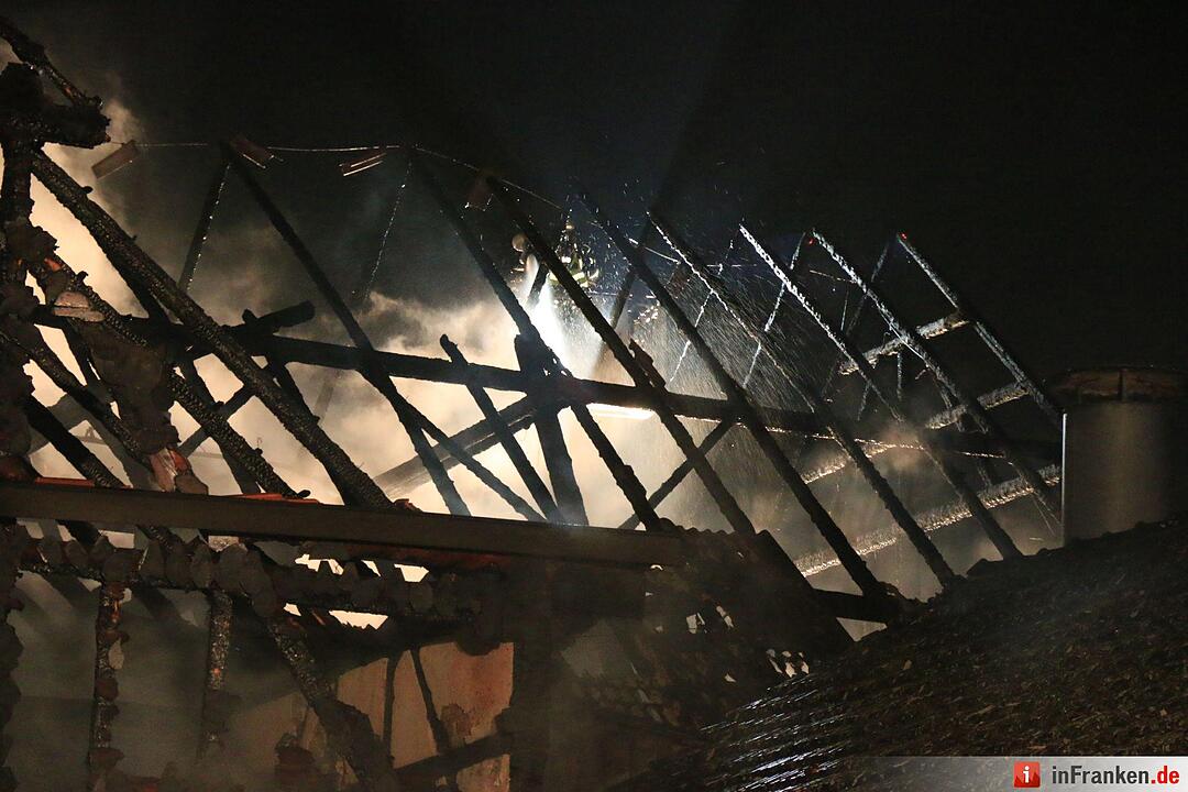 Scheunenbrand in Reundorf bei Lichtenfels