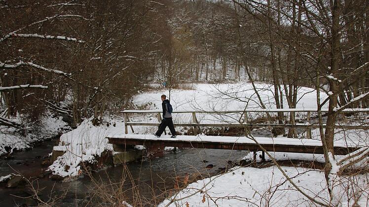 Winterwanderung zum Trettstein-Waserfall. Foto: Ralf Ruppert
