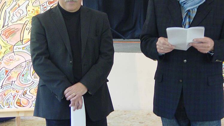Vernissage in der Galerie Form und Farbe mit Werken von Joachim Hunger. Foto: Brigitta Kempe-Wolf