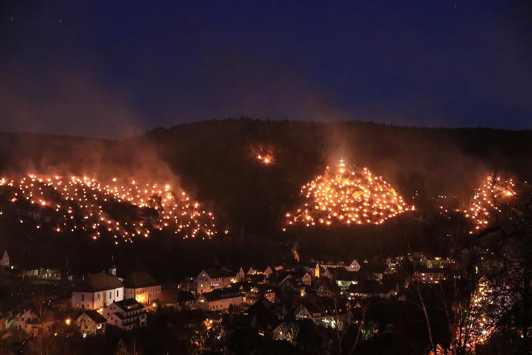 Feuerspektakel in der Fränkischen Schweiz