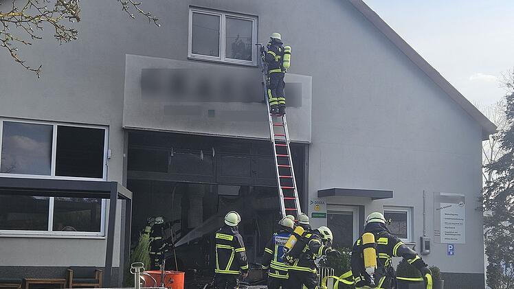 Werkstatt-Brand im Kreis Fürth