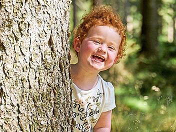 Lola Rubsch aus Rugendorf ist das Gesicht des Frankenwaldes. Foto: Marco Felgenhauer/Frankenwald Tourismus
