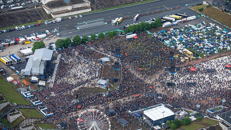 Rock im Park 2025 - spektakuläre Luftaufnahme