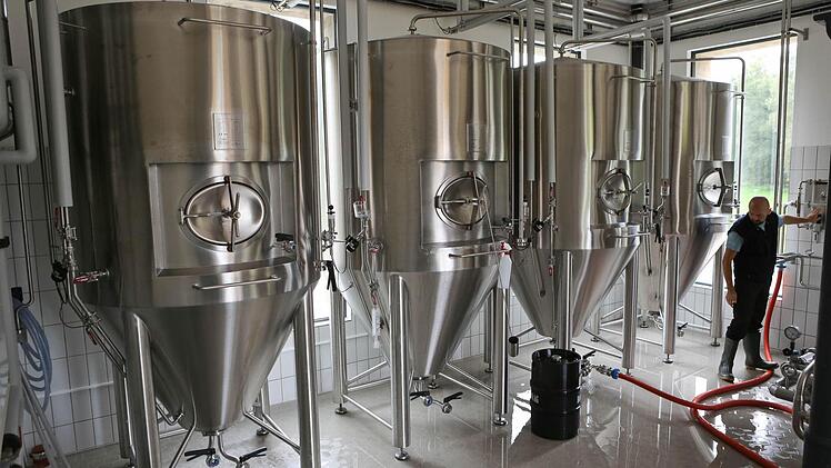 Das Bier kommt in die kombinierten Gär- und Lagertanks.Foto: Barbara Herbst