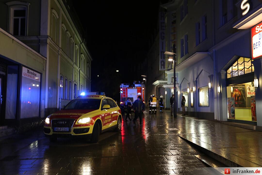 Kellerbrand im Scala-Kino in Hof