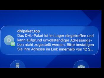 Eine gef&auml;lschte SMS-Nachricht kann Nutzern schnell zum Verh&auml;ngnis werden.