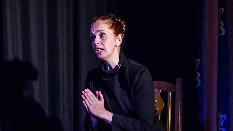 Ulrike Barz-Murauer beeindruckt das Publikum als Darstellerin in "Coburg, Deine Frauen". Foto: Jochen Berger