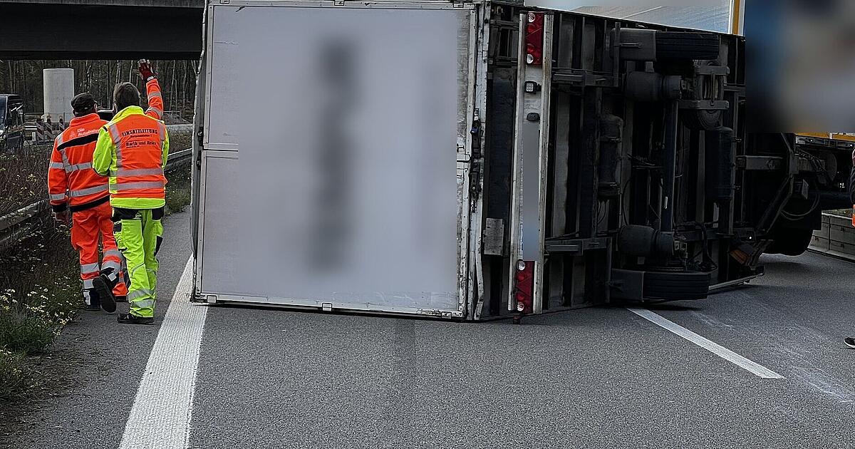 A6 near Schnelldorf: Closure due to unlucky truck driver lasts 12 hours