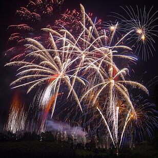 Brillantfeuerwerk zum Kronacher Freischießen
