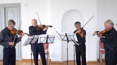 Das "Bayreuth-Festival Violinquartett" kommt zum letzten Mal nach Neudrossenfeld, zumindest in Originalbesetzung. Foto: Horst Wunner