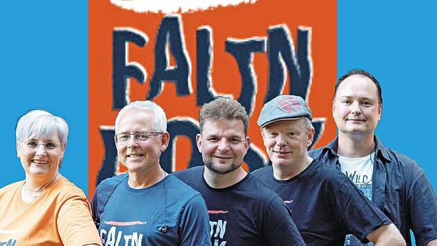 "Faltnrock" pr&auml;sentiert ohne Schnickschnack, aber mit Spielfreude handgemachten Klassik-Rock, zum Beispiel von Eric Clapton und U2. Foto: privat