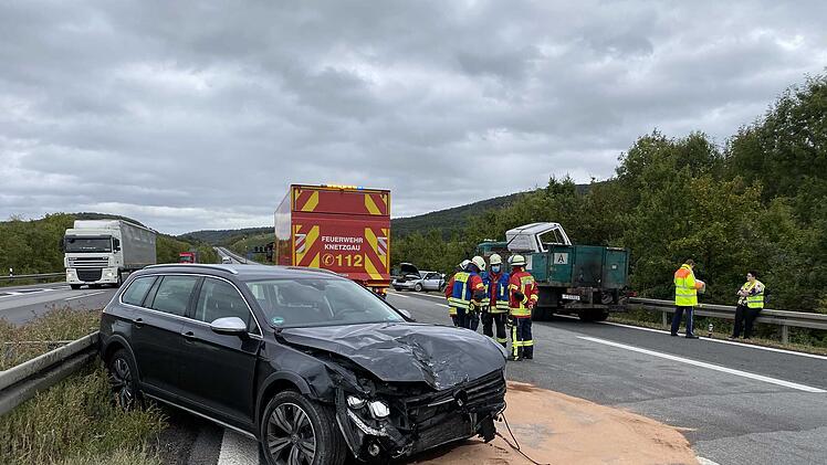 Schwerer Unfall auf A70 Richtung Bamberg