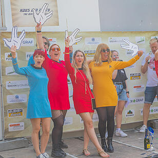 Bei bestem Wetter fand das Rennen statt.