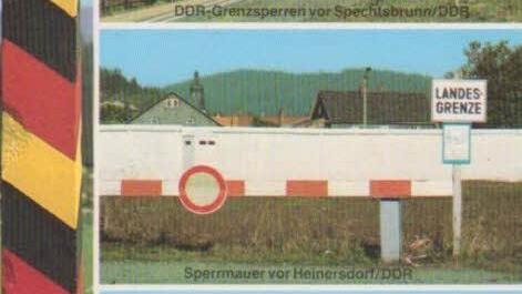 Postkarte von der Grenze bei Heinersdorf Foto: Archiv