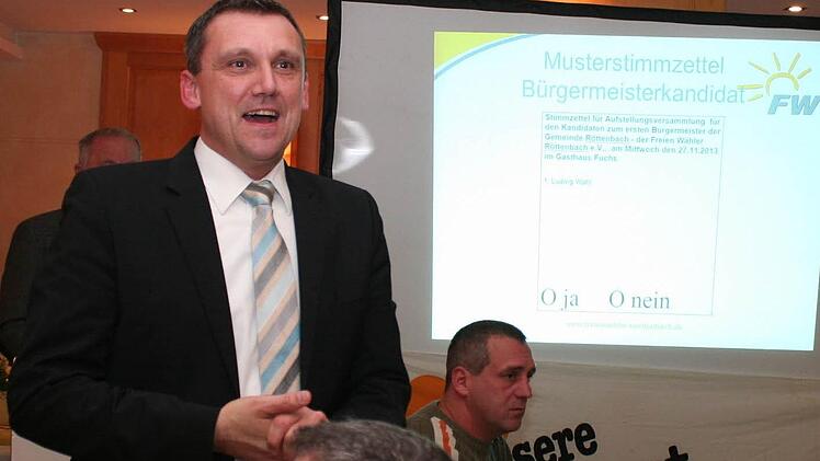 Ludwig Wahl ist bislang der einzige Bewerber im schuldenfreien Röttenbach. Fotos: Evi Seeger