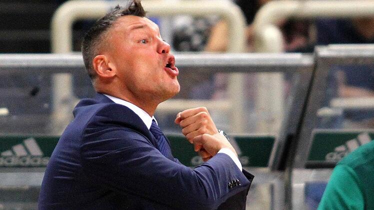Krasser Außenseiter ist heute im Halbfinale Zalgiris Kaunas mit seinem impulsiven Coach Sarunas Jasikevicius.  Foto: Spyros Chorchoubas/Archiv dpa