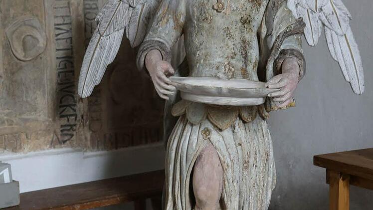... nach dem barocken Taufengel von 1688, der in der Fachwelt als "kleine Sensation" bewertet wird.