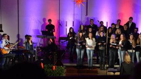 Der Projektchor des MGF-Gymnasiums begeisterte. Foto: Sonja Adam