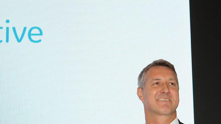 Jason Oliver, Präsident & CEO, GE Additive, bei seiner Rede