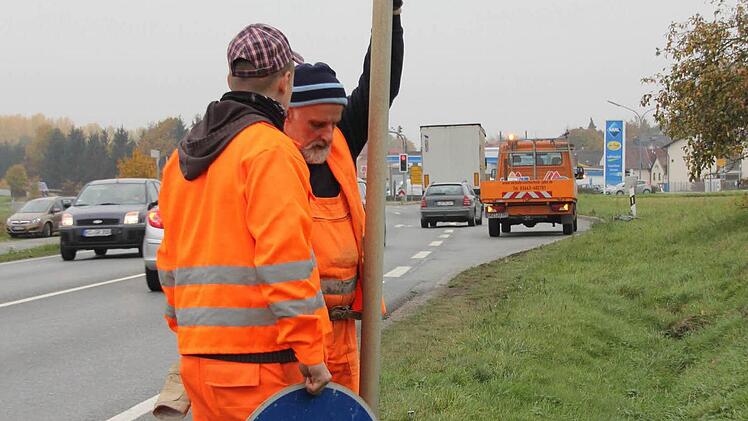 Die Verkehrsführung wird geändert.
