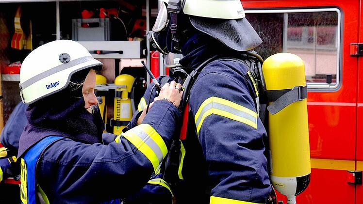 Feuerwehrübung in Langendorf  Foto: Gerd Schaar