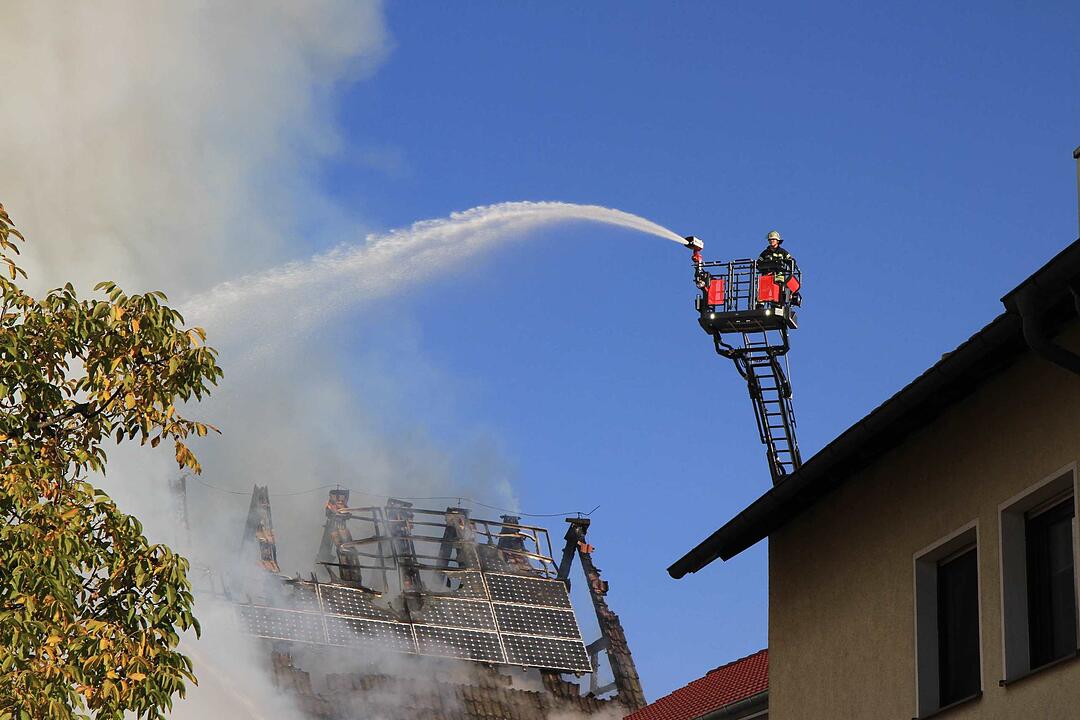 Brand in Schweinestall in Herzogenaurach
