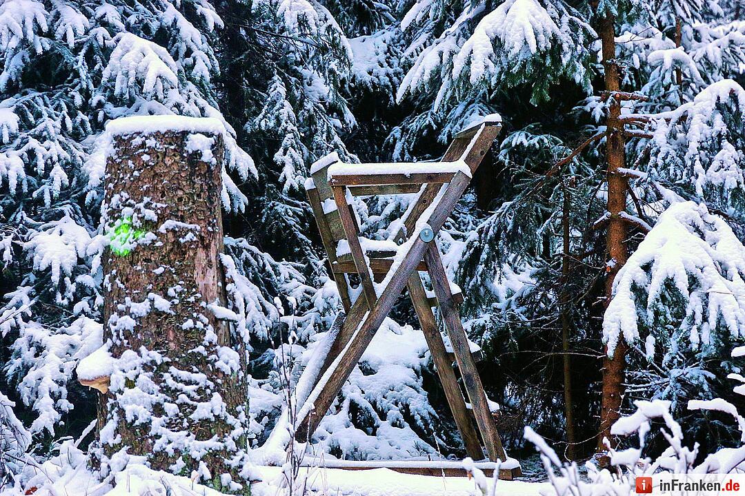 Schnee im Fichtelgebirge