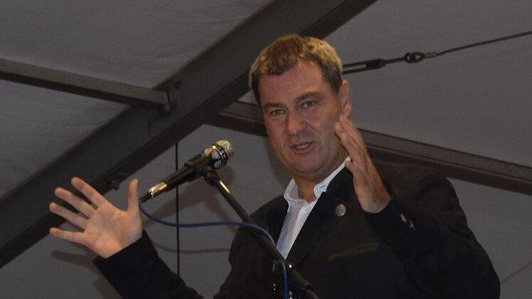 Markus Söder hatte wieder markige Sprüche parat.