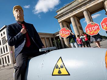 Demonstration gegen Atomwaffen