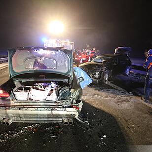 Mehrere Fahrzeuge an Unfall auf A72 beteiligt