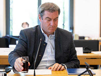Bayerns Ministerpräsident Markus Söder beim Untersuchungsausschuss des Zukunftsmuseums