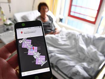 Besucher und Patienten können  die App seit Montag  nutzen. Foto: Ronald Rinklef