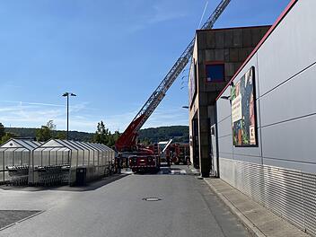 Im Kaufland in Bad Kissingen ist ein Feuer ausgebrochen. Foto: Harald Albert