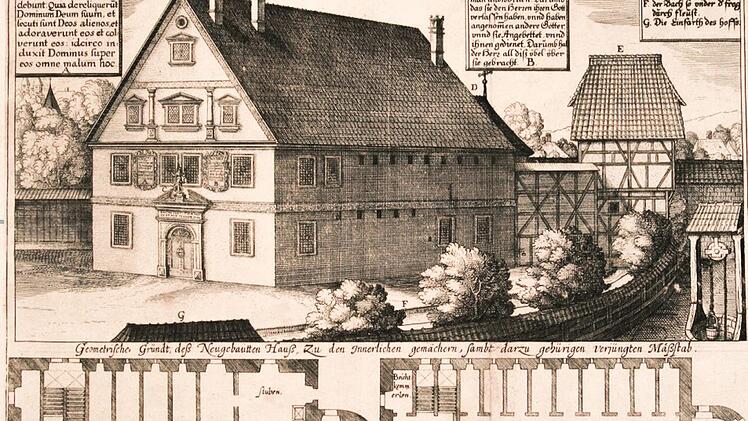 So sah das Bamberger Malefizhaus 1628 aus. Dieser Kupferstich und die Original-Akten der Opfer stießen Ralph Kloos auf ein blutiges Kapitel der Stadtgeschichte.