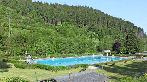 In der Rennsteigregion gibt es nur ein Freibad. Nun stehen im Freibad Ludwigsstadt erhebliche Sanierungen an.  Foto: Archiv