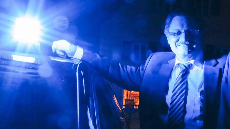 Staatssekretär Gerhard Eck bei einem "Blaulicht-Forum" in Oberfranken.  Archivbild: Barbara Herbst