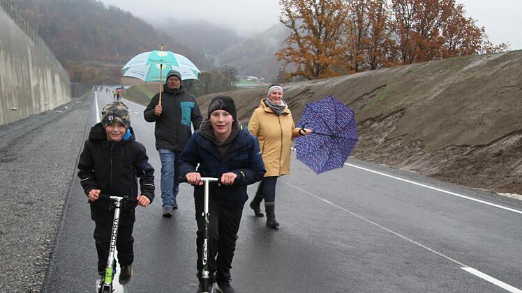 "Es fährt sich hier wie auf einer Autobahn", urteilten diese beiden Jungs aus Rugendorf.