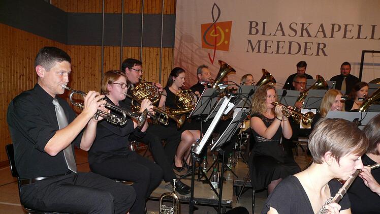 Die Blaskapelle Meeder überzeugte mit ihrem Können beim Jahreskonzert. Foto: Karin Günther